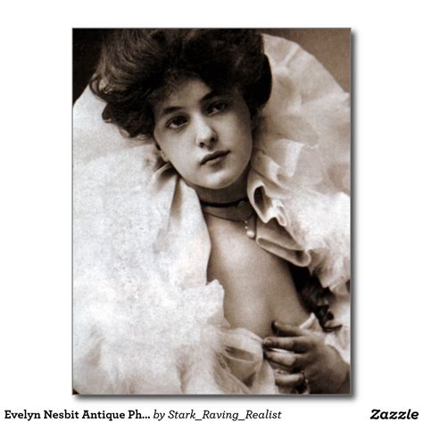 Evelyn Nesbit Antique Photo Bandw Postcard Evelyn Nesbit Gibson Girl Vintage