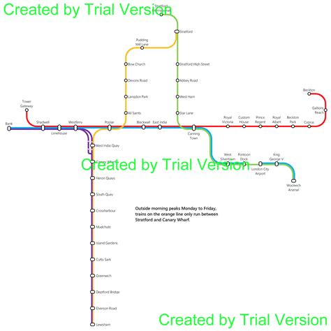 Dlr Map Split Into Lines District Daves London Underground Site