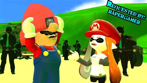 Mario X Meggy Headwear Inkling Version By Engieboi On Deviantart Alvin And The Chipmunks