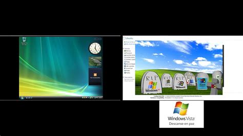 Windows Vista Vs Ubuntu Linux Youtube