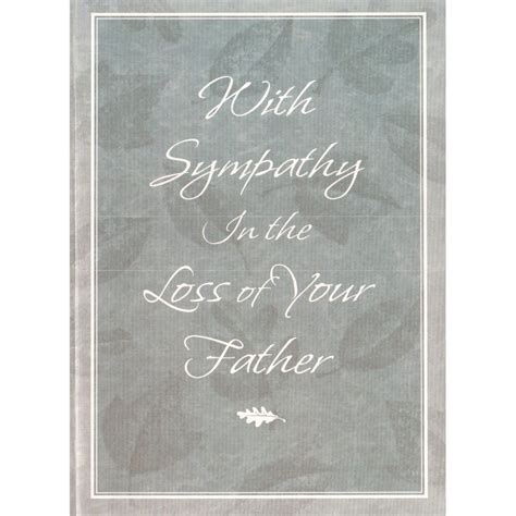Sympathy Card Loss Of Father