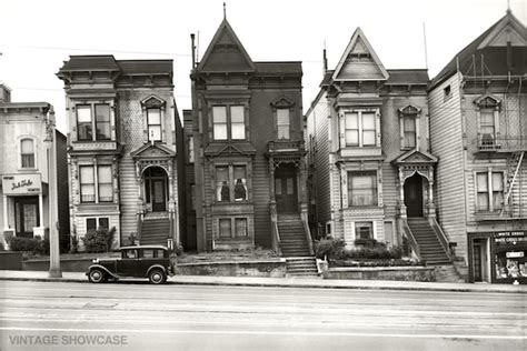 Vintage Photo Of Old Historic Houses In San Francisco Etsy