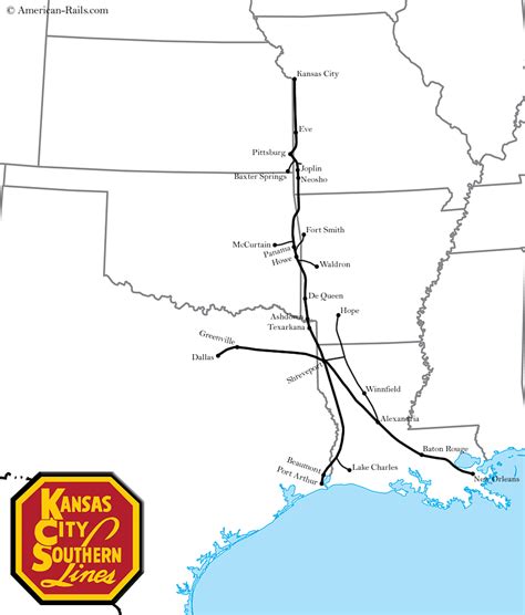 Kansas City Southern Railway Map