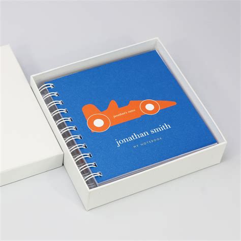 Personalised Childrens Racing Car Small Notebook Etsy Uk