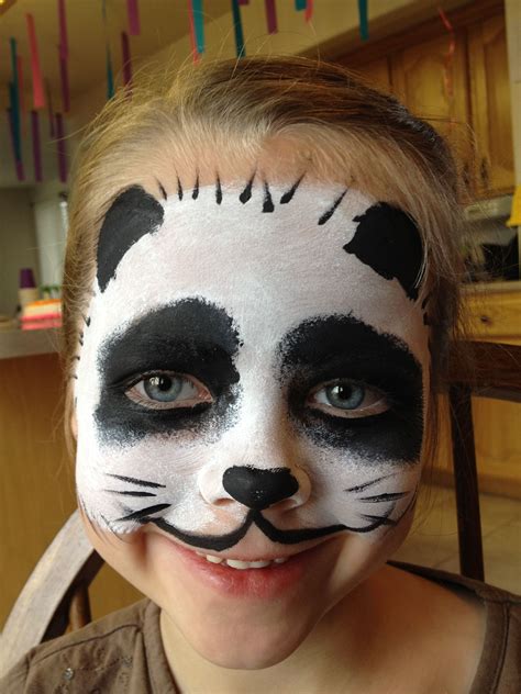 Panda Face Painting By Jennifer Van Dyke Face Painting Designs