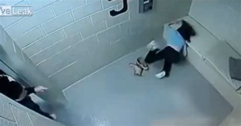 Watch Horrific Moment Cop Shoves Women Face First Into Concrete Cell Leaving Her Needing