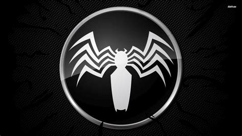 Riot Symbiote Logo Black Spiderman Spiderman Comic Logo Wallpaper Hd