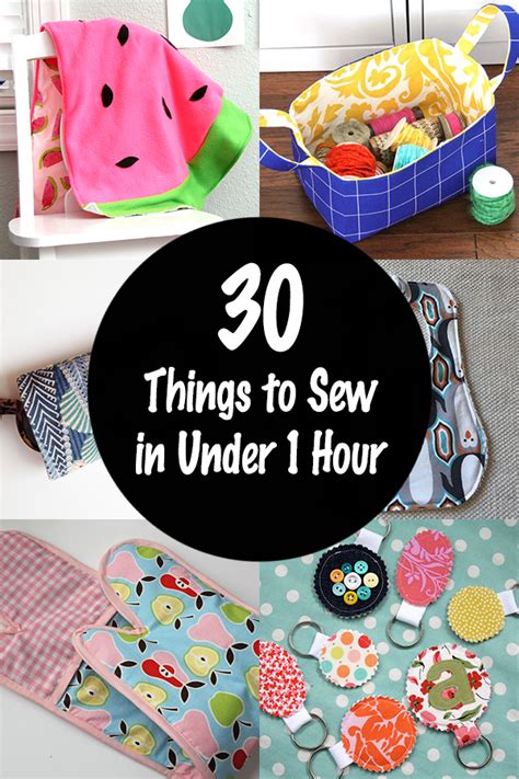 Awesome Things To Sew In Under Hour