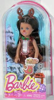Mattel Barbie Chelsea 2014 Christmas Brunette Doll In Reindeer Costume Dolls