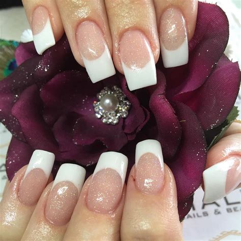 Permanent White Tip Nails Photos