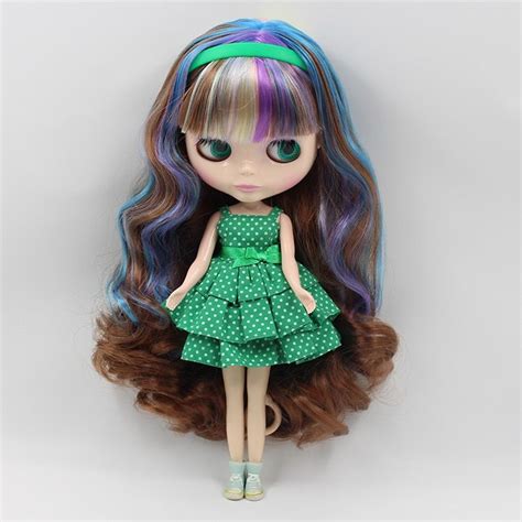 Factory Neo Blythe Doll Colorful Hair Regular Body 30cm Blythe Dolls Multi Colored Hair