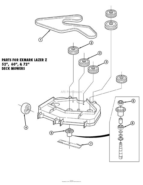 Exmark Zero Turn Mower Drive Belt Diagram