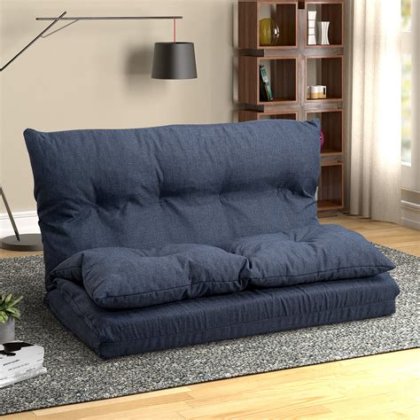 Floor Sofa Bed Foldable Double Chaise Lounge Sofa Chair With 5