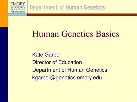 Ppt Human Genetics Basics Powerpoint Presentation Free Download Id