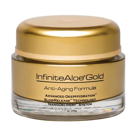 Infinitealoe Skin Care Gold Anti Aging Formula Luxury Organic