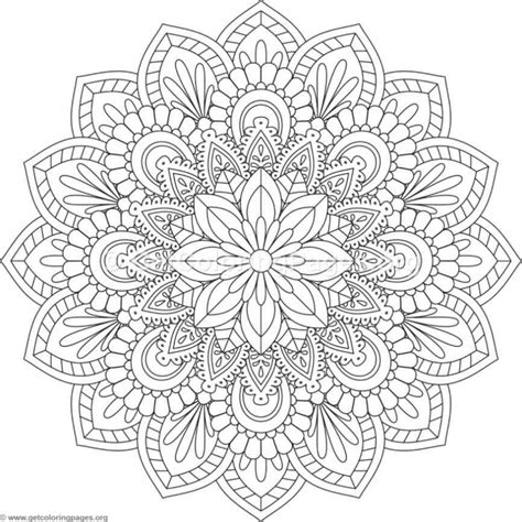 Flower Mandala Coloring Pages 402 Mandala