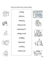 english worksheets rooms   house worksheets page