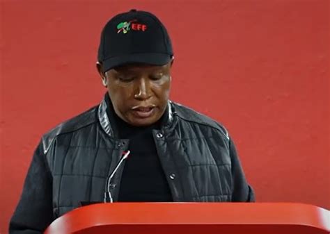 Watch Live Eff Leader Julius Malema Holds Press Briefing