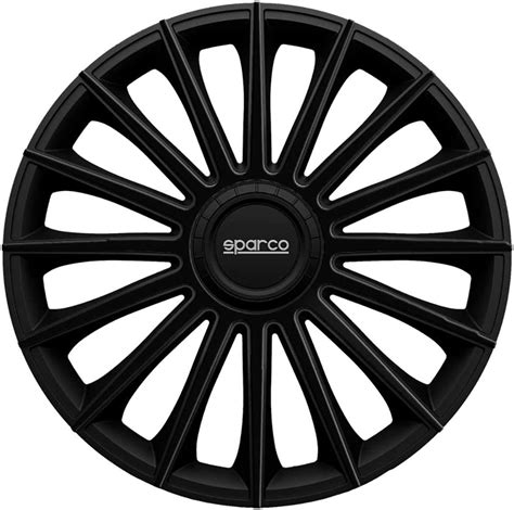 Set Sparco Wheel Covers Treviso 16 Inch Black Bigamart
