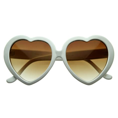 sunglassla large oversized womens heart shaped sunglasses cute love fashion