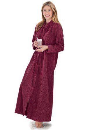 Only Necessities Plus Size Ribbed Chenille Robe Dark Wine X Only Necessities Outfit