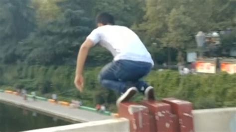 China Man Jumps Off Bridge Three Times To Cure His Depression Video