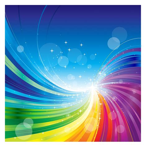 Abstract Rainbow Colors Wave Background Free Vector Abstracte