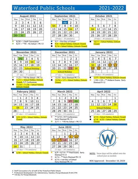 Waterford School Vt Calendar 2021 2022 Academic Calendar 2022