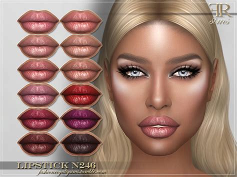 Lipstick N246 By Fashionroyaltysims From Tsr • Sims 4 Downloads