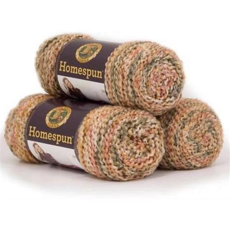 Lion Brand Yarn Homespun Acrylic Fashion Yarn 3 Pack