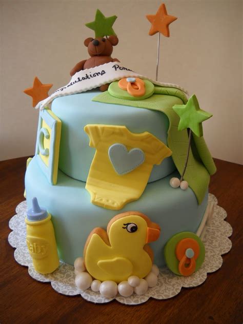 Taras Piece Of Cake Boy Babyshower Cake