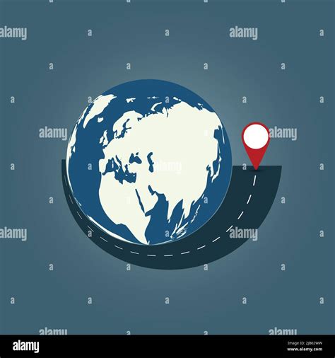 World Travel Concept Backgroundroad Trip Around The Worldvector