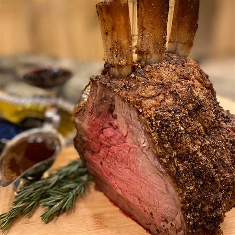 Standing Prime Rib Roast With Red Wine Reduction Recipe