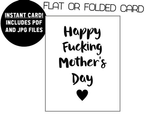 Printable Funny Mothers Day Card Funny Mom Card Funny Etsy Funny Mothers Day Mom Humor