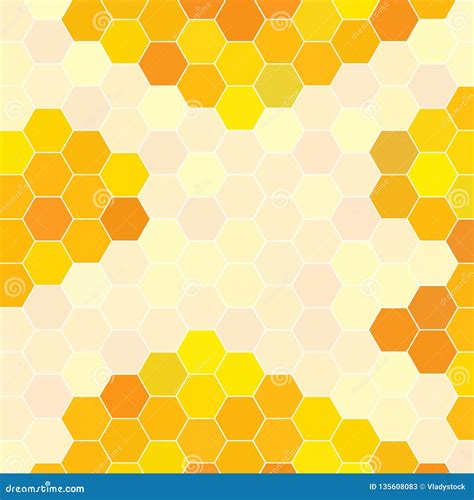 Abstract Honeycomb Pattern Geometric Background Stock Vector