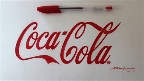 How To Draw The Coca Cola Logo I Como Desenhar O Logo Da Coca Cola