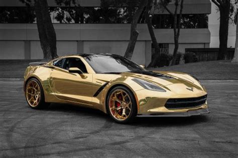 This Golden Convertible Widebody C7 Corvette Is Impossible To Ignore