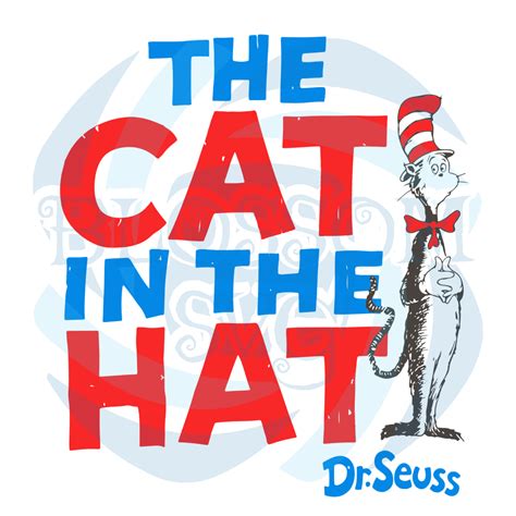 Cat In The Hat Typography Svg Dr Seuss Svg Cat In The Hat Svg Cat