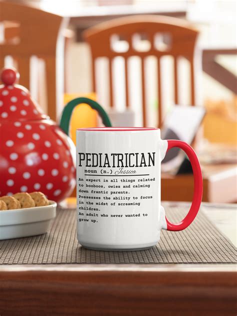 T For Pediatrician Pediatrician Doctor T T For Doctor Personalized Pediatrician Mug