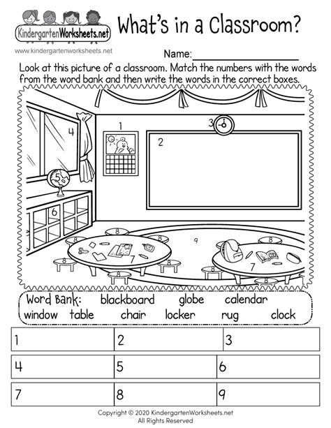 In This Free Worksheet Kids Can Kindergarten Worksheets