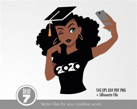 Black Woman Svg Graduation 2020 Svg Afro Girl Svg Class Etsy Afro