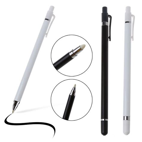 Dual Soft Nibs Touch Screen Capacitive Stylus Pen For Smart Phone
