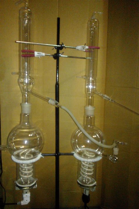 Borosilicate Glass Double Distillation Assembly For Chemical