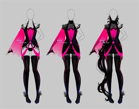 Outfit Design 205 Open By Lotuslumino On Deviantart Outfit
