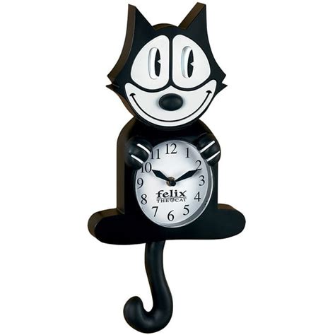 Authentic Cartoon Collectible Felix The Cat Wall Clock W Moving Eyes