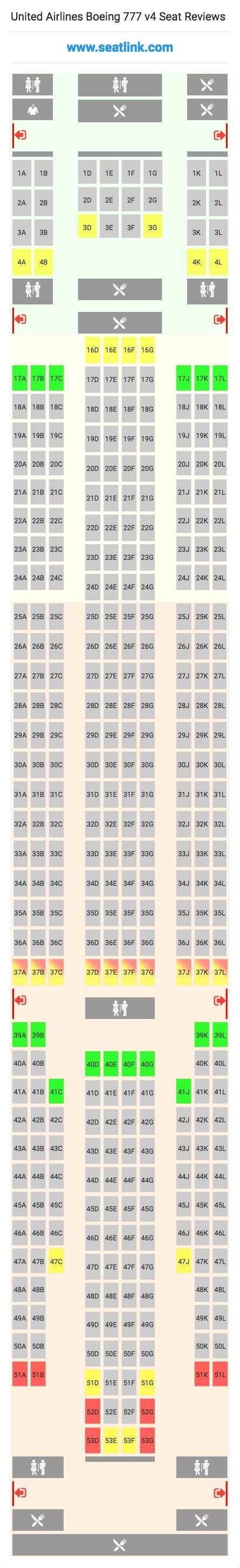 United Airlines Seating Chart