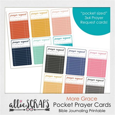 Plaid And Prayers Pocket Prayer Cards Printable Alliescraps Shop