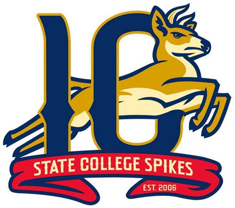 State College Spikes Anniversary Logo New York Penn League Nypl