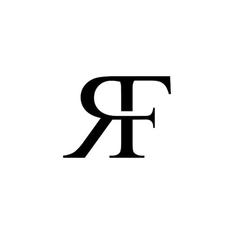 Premium Vector Rf Initial Modern Luxury Monogram Logo Design Vector Icon