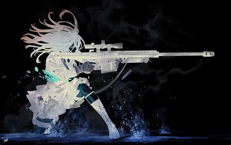 Wallpaper Gun Anime Girls Kozaki Yuusuke X LudicrousDisplayz HD